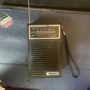 Vintage Sears Roebuck Portable Handheld Solid State AM/FM Transistor Radio VGC